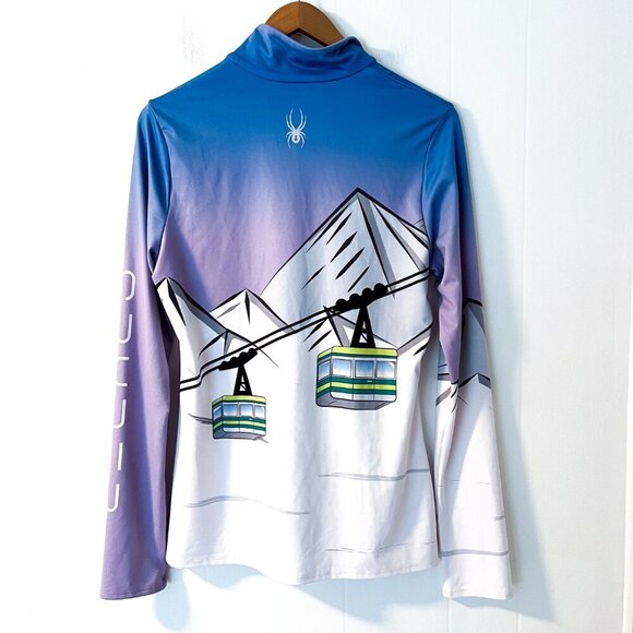 Spyder Shred Zip T-neck Women Mid Layer Medium - Picture 9 of 14